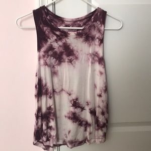 American eagle tie dye tank